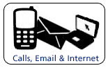 Calls, Email and Internet